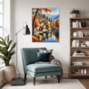 Autumn Italian Village Living Room Demo