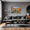 Autumn Italian Village Living Room Demo