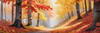 Autumn Maple Forest with Red, Orange and Yellow Leaves Printable Wall Art