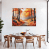 Autumn Maple Vista Dining Room Demo