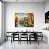 Autumn Monastery Lake Dining Room Demo