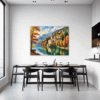 Autumn Monastery Lake Dining Room Demo