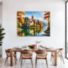 Autumn Monastery Lake Dining Room Demo