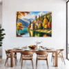 Autumn Monastery Lake Dining Room Demo