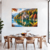 Autumn Monastery Lake Dining Room Demo
