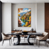 Autumn Monastery Lake Dining Room Demo