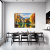 Autumn Monastery Lake Dining Room Demo