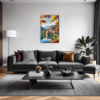 Autumn Monastery Lake Living Room Demo
