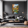 Autumn Monastery Lake Living Room Demo