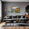 Autumn Monastery Lake Living Room Demo