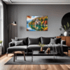 Autumn Monastery Lake Living Room Demo