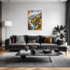 Autumn Monastery Lake Living Room Demo
