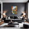 Autumn Monastery Lake Living Room Demo