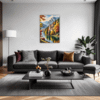 Autumn Monastery Lake Living Room Demo