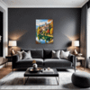 Autumn Monastery Lake Living Room Demo