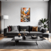 Autumn Mountain Snowfall Living Room Demo