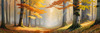 Printable Art of Beech Forest in Autumn with Golden Leaves