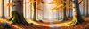 Printable Art of Beech Forest in Autumn with Golden Leaves