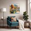 Autumnal Italian Lakeside Living Room Demo