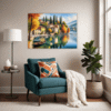 Autumnal Italian Lakeside Living Room Demo