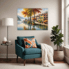 Autumnal Italian Lakeside Living Room Demo