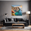 Autumnal Italian Seaside Living Room Demo