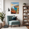 Autumnal Italian Seaside Living Room Demo