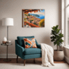Autumnal Italian Seaside Living Room Demo