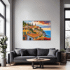 Autumnal Italian Seaside Living Room Demo