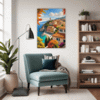 Autumnal Italian Seaside Living Room Demo