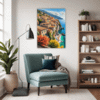 Autumnal Italian Seaside Living Room Demo