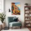 Autumnal Italian Seaside Living Room Demo