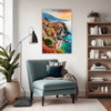 Autumnal Italian Seaside Living Room Demo