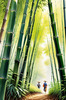 Realistic Bamboo Grove With Wind Rustling Printable Art