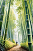 Realistic Bamboo Grove With Wind Rustling Printable Art
