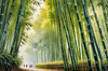 Realistic Bamboo Grove With Wind Rustling Printable Art