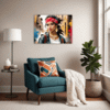 Bandana Gangsta Girl Living Room Demo