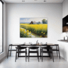Barn Amidst Yellow Fields Dining Room Demo