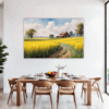 Barn Amidst Yellow Fields Dining Room Demo