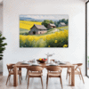 Barn Amidst Yellow Fields Dining Room Demo