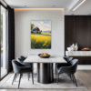 Barn Amidst Yellow Fields Dining Room Demo