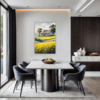 Barn Amidst Yellow Fields Dining Room Demo
