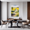 Barn Amidst Yellow Fields Dining Room Demo