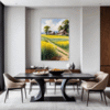 Barn Amidst Yellow Fields Dining Room Demo