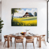 Barn Amidst Yellow Fields Dining Room Demo