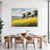 Barn Amidst Yellow Fields Dining Room Demo