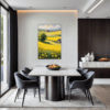 Barn Amidst Yellow Fields Dining Room Demo