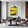 Barn Amidst Yellow Fields Dining Room Demo