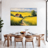 Barn Amidst Yellow Fields Dining Room Demo