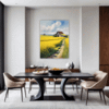Barn Amidst Yellow Fields Dining Room Demo